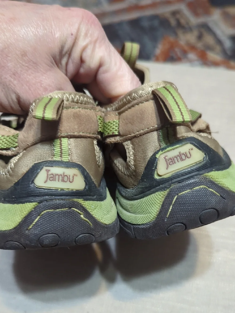 Jambu Sierra Water & Hiking Shoes Womens Size 8 Sport Sneakers Lime Green EUC
